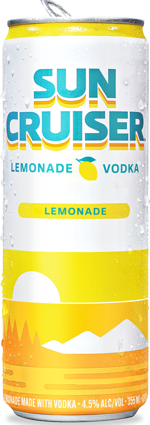 Can of Sun Cruiser Classic Lemonade Vodka