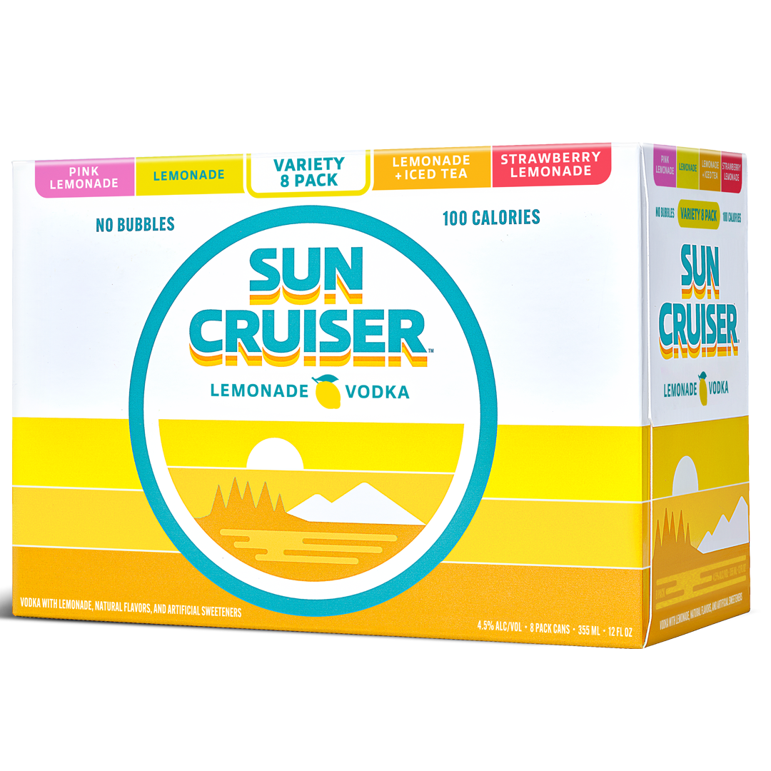 Sun Cruiser Lemonade Variety Pack with Classic Lemonade, Pink Lemonade, Strawberry Lemonade and Lemonade Iced Tea